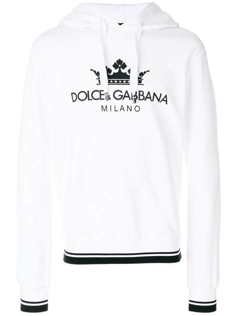 dolce gabbana men's hoodie|dolce gabbana sweatshirt farfetch.